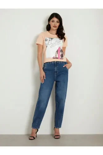 Shaftoli rangli ayol T-ko'ylagi W4GI17I3Z14-G6J4 - GUESS (1)