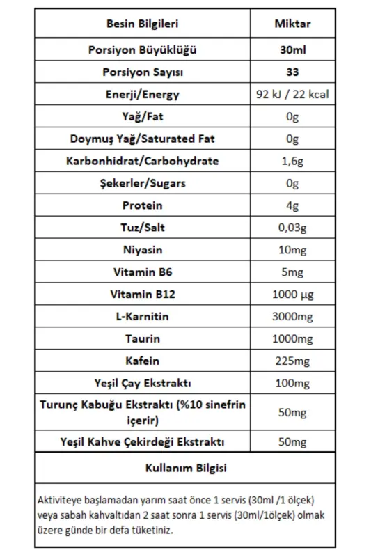 Shaftoli Xushbo'yli Thermo Nator L Karnitin 1000 ml 3000mg L Karnitin - 2