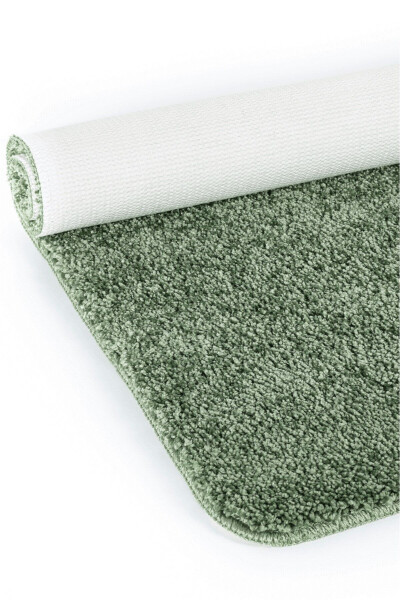 Shaggy Qirqiq gilam sirpanmas tabanli 2-ta to'plam hammom gilami paspas seti 50x60 - 60x100 - 6