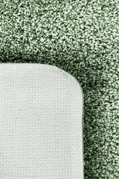 Shaggy Qirqiq gilam sirpanmas tabanli 2-ta to'plam hammom gilami paspas seti 50x60 - 60x100 - 7