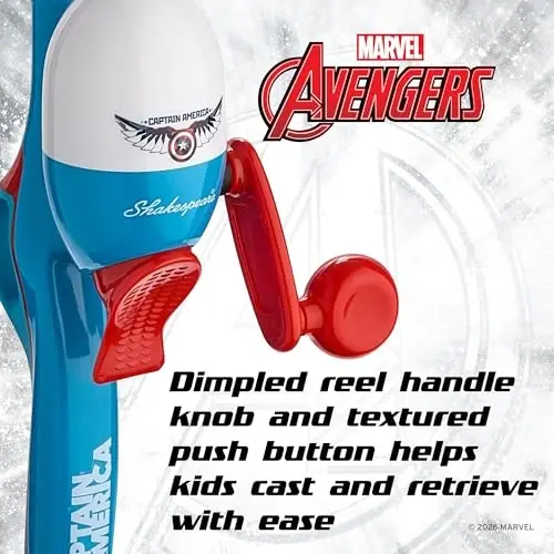 Shakespeare Youth Fishing Reel and Rod Combo - 5