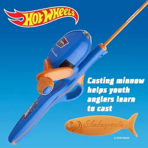 Shakespeare Youth Fishing Reel and Rod Combo - 5
