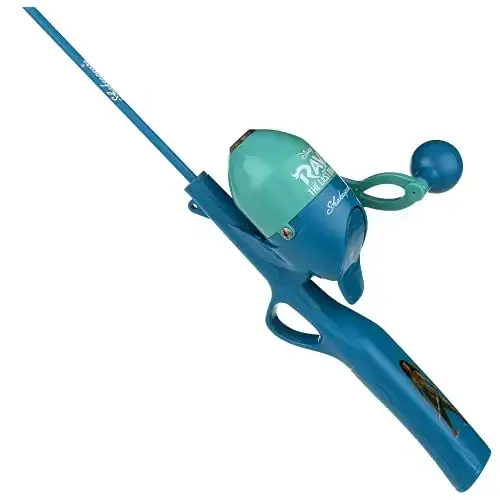 Shakespeare Youth Fishing Rod and Spincast Reel Kits, Disney Raya and the Last Dragon - 5