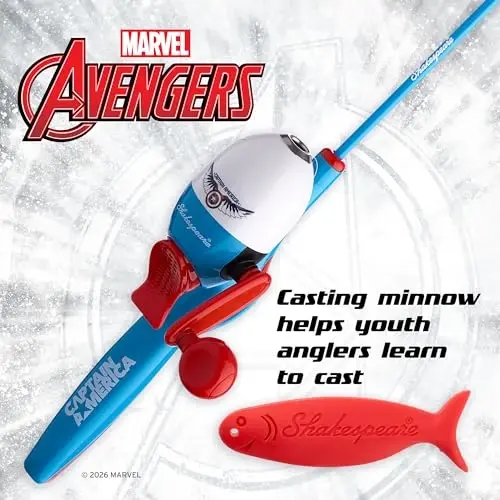 Shakespeare Youth Fishing Reel and Rod Combo - 4