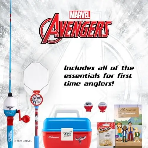 Shakespeare Youth Fishing Reel and Rod Combo - 3