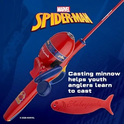 Shakespeare Youth Fishing Reel and Rod Combo - 6