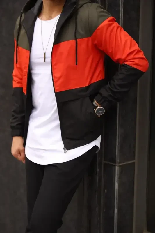 Shamol va suvga chidamli suv o'tkazmaydigan yomg'ir paltosi - HAKI - 2