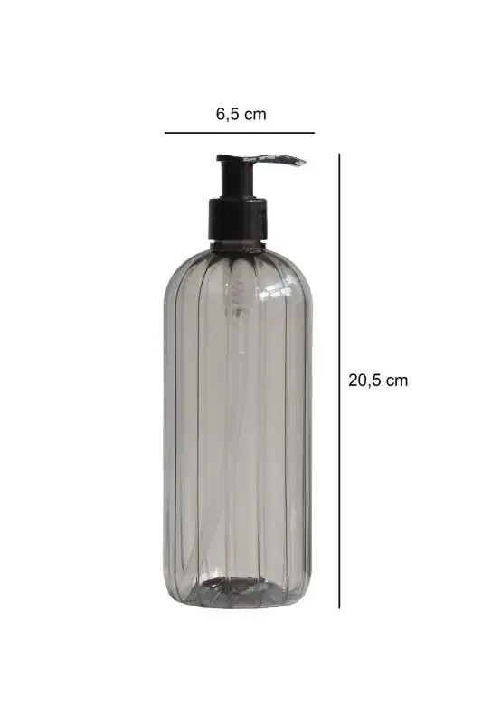Shampoo, Shower Gel, Hair Conditioner Labeled Plastic Bottle Bath Set 3-piece Smokey Soap Dish 500ml - 7