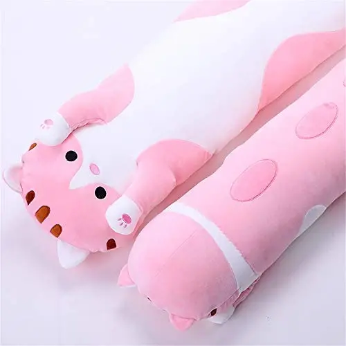 shangman Lovely Plush Cat Doll Cute Cartoon Soft Stuffed Kitten Long Throw Sleeping Pillow Doll Toy Gift for Kids Girlfriend Multiple Size (Pink,50cm/19.6in) - 3