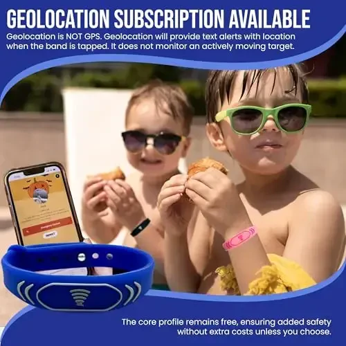 Adjustable QR Code Bracelet for Kids – Smart Safety ID Band with Scannable Emergency Profile, Waterproof Silicone Wristband, Not GPS, No Subscription, Travel & School - 5