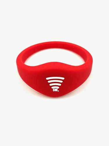 Sharewear Child Safety ID Smart Band: Waterproof Wristband with Free Digital Profile. Endless Customization, no subscriptions Needed. Ideal for Travel, Medical alerts, & Food Allergies. (Red) - 11