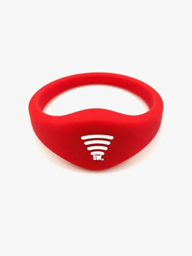 Sharewear Child Safety ID Smart Band: Waterproof Wristband with Free Digital Profile. Endless Customization, no subscriptions Needed. Ideal for Travel, Medical alerts, & Food Allergies. (Red) - 11