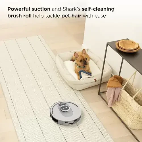 Shark AI Ultra Voice Control Robot Vacuum with Matrix Clean Navigation, Home Mapping, 60-Day Capacity, Self-Empty Base for Homes with Pets, Carpet & Hard Floors (Silver/Black) - 5