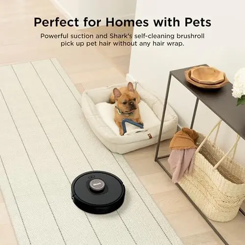Shark AV2501AE AI Robot Vacuum with XL HEPA Self-Empty Base, Bagless, 60-Day Capacity, LIDAR Navigation, Perfect for Pet Hair, Compatible with Alexa, Wi-Fi Connected, Carpet & Hard Floor, Black - 4