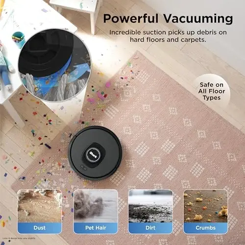 Shark AV2501S AI Ultra Robot Vacuum, with Matrix Clean, Home Mapping, 30-Day Capacity HEPA Bagless Self Empty Base, Perfect for Pet Hair, Wifi, Dark Grey - Shark (1)