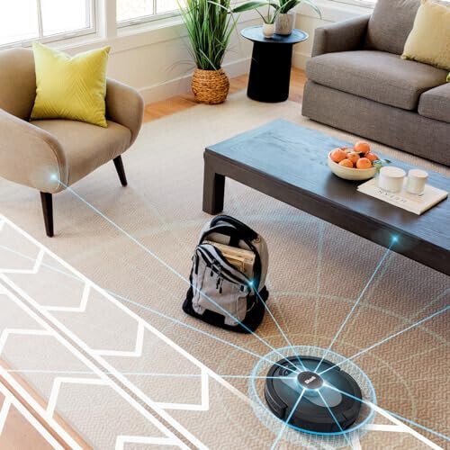 Shark UR2500SR AI Ultra Robot Vacuum, with Ultra Clean, Home Mapping, 30-Day Capacity Bagless Self Empty Base, Perfect for Pet Hair, WiFi, Compatible with Alexa, Black/Silver (Renewed) - 4