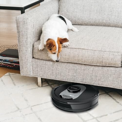 Shark UR2500SR AI Ultra Robot Vacuum, with Ultra Clean, Home Mapping, 30-Day Capacity Bagless Self Empty Base, Perfect for Pet Hair, WiFi, Compatible with Alexa, Black/Silver (Renewed) - 5