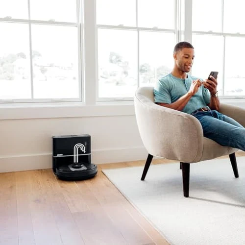 Shark UR2500SR AI Ultra Robot Vacuum, with Ultra Clean, Home Mapping, 30-Day Capacity Bagless Self Empty Base, Perfect for Pet Hair, WiFi, Compatible with Alexa, Black/Silver (Renewed) - Shark (1)