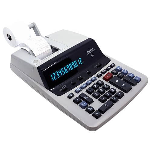 Sharp 12-Digit Print Calculator Desktop Size Adding Machine, Perfect for Everyday Use and Office, Bright, Large Easy-to-Read Numbers on Both the Display and the Two-ColorPrinted Tape (VX-2652H) - 2