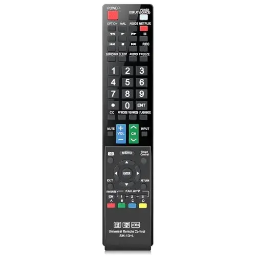 for Sharp-Smart-TV-Remote-Replacement, Universal Remote Control for All Sharp AQUOS HDTV 3D LCD LED Smart TVs - GVIRTUE