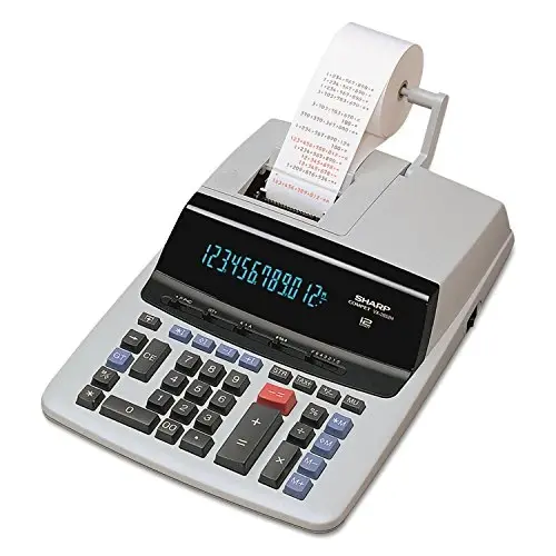 Sharp VX2652H VX2652H Two-Color Printing Calculator Black/Red Print 4.8 Lines/Sec - 1