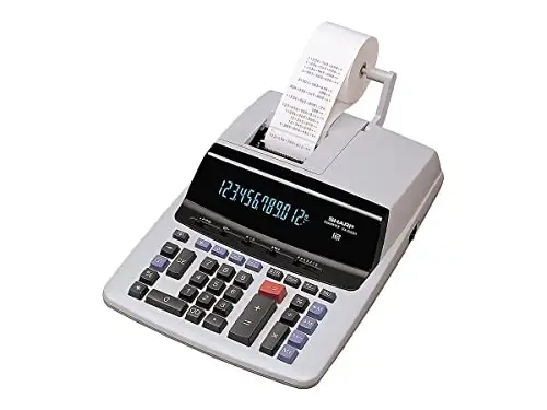 Sharp VX2652H VX2652H Two-Color Printing Calculator Black/Red Print 4.8 Lines/Sec - 2