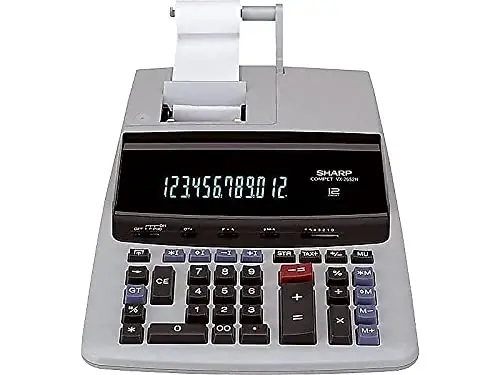 Sharp VX2652H VX2652H Ikki rangli bosib chiqarish kalkulyatori Qora/Qizil bosma 4.8 qator/sek - 3