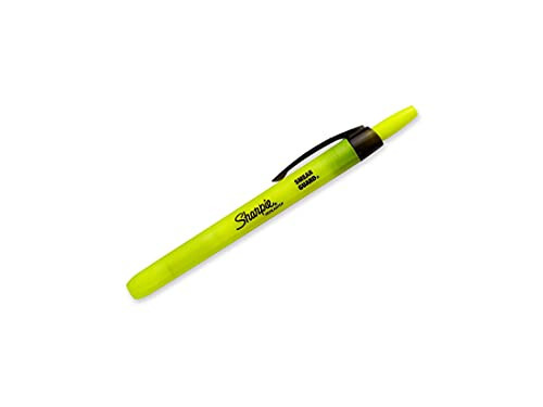 SHARPIE 1740822 Accent Retractable Highlighter, Chisel Tip, Fluorescent Yellow, 5-Count - 3