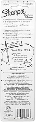 SHARPIE Accent Cep Boyutu Vurgulayıcılar, 2 Floresan Sarı Vurgulayıcı (27162PP) - 6