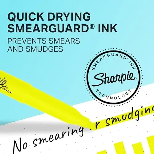 SHARPIE Accent Cep Boyutu Vurgulayıcılar, 2 Floresan Sarı Vurgulayıcı (27162PP) - 2