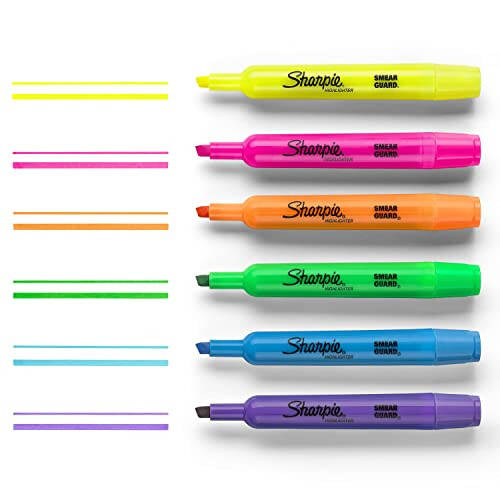 SHARPIE Accent Tank-Style Highlighters, 4 Colored Highlighters (25174PP) - 7