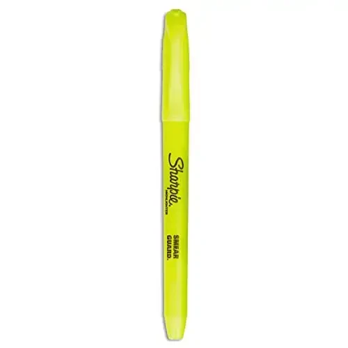 Sharpie Pocket Highlighters Chisel Tip Fluorescent Yellow 36-Count Set for Office Supplies School Supplies Bible Study and Home Office Essentials - 2