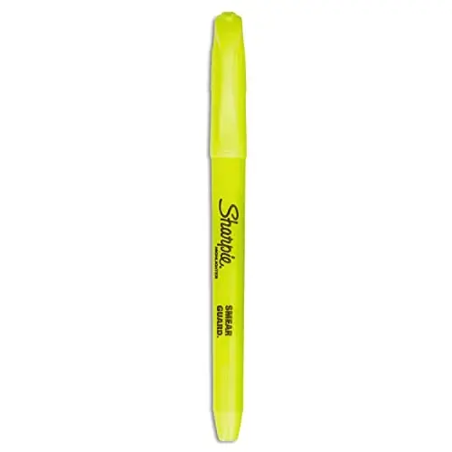 Sharpie Pocket Highlighters Chisel Tip Fluorescent Yellow 36-Count Set for Office Supplies School Supplies Bible Study and Home Office Essentials - 2