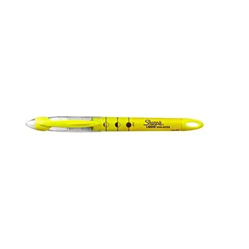 SHARPIE Liquid Highlighters, Chisel Tip, Fluorescent Yellow, 12 Count (Pack of 12) - 6