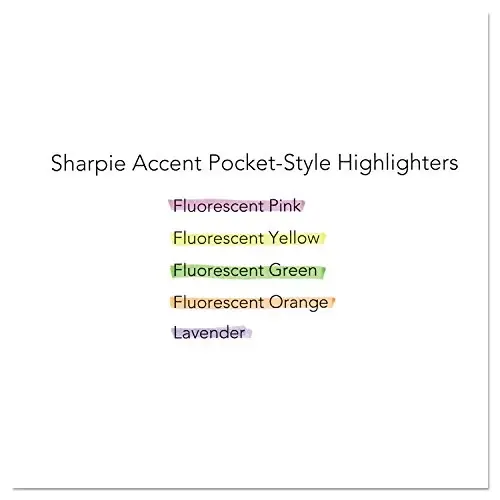 Sharpie Pocket Highlighters Chisel Tip Fluorescent Yellow 36-Count Set for Office Supplies School Supplies Bible Study and Home Office Essentials - 4