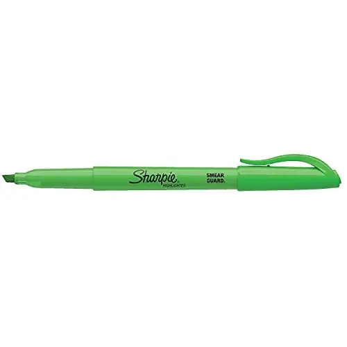 Sharpie Pocket Highlighters, Chisel Tip Highlighter Marker Set, Office Supplies And Classroom Supplies, Stocking Stuffers, Assorted Colors, 24 Count - 4