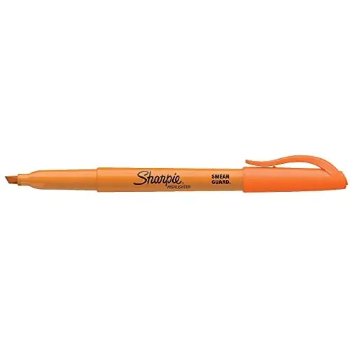 Sharpie Pocket Highlighters Chisel Tip Highlighter Marker Set Office Supplies And Classroom Supplies Assorted Colors 24 Count - 6