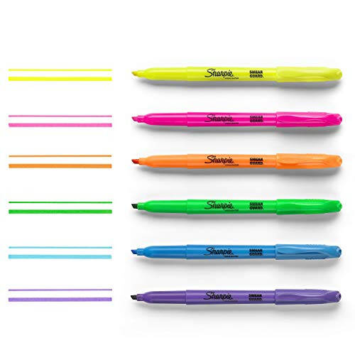 Sharpie Pocket Yorig'ichlari, Tor Markerlar, 36 dona 6 xilma-xil rangdagi fluorescent va pastel rangli markerlar to'plami, ofis uchun, o'qituvchilik uchun va maktab uchun ideal - 2