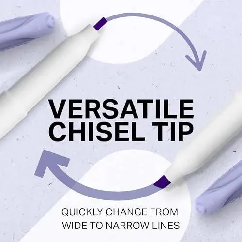 SHARPIE S-Note Ijodkor Markerlar, Pastel Yoritkichlar, Sanʼat Markeri Toʻplami, Turli Ranglar, Chisel Tip, 24 Dona - 3