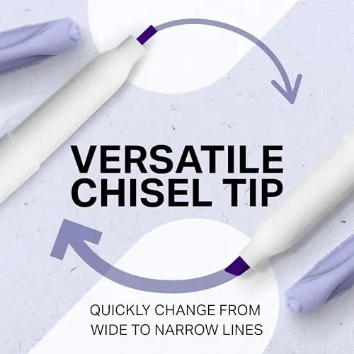 SHARPIE S-Note Ijodkor Markerlar, Pastel Yoritkichlar, Sanʼat Markeri Toʻplami, Turli Ranglar, Chisel Tip, 24 Dona - 3