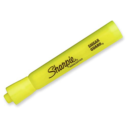 Sharpie Tank Highlighters, Chisel Tip, Floresan Sarı, 12 son - 2