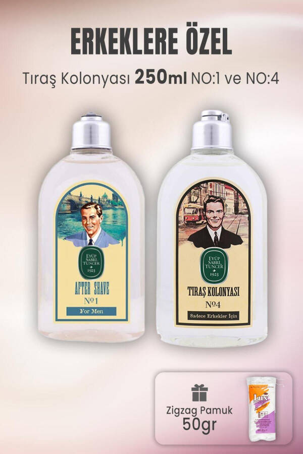 Shaving Cologne No 1, No 4 And Zigzag Cotton 50 gr - 1