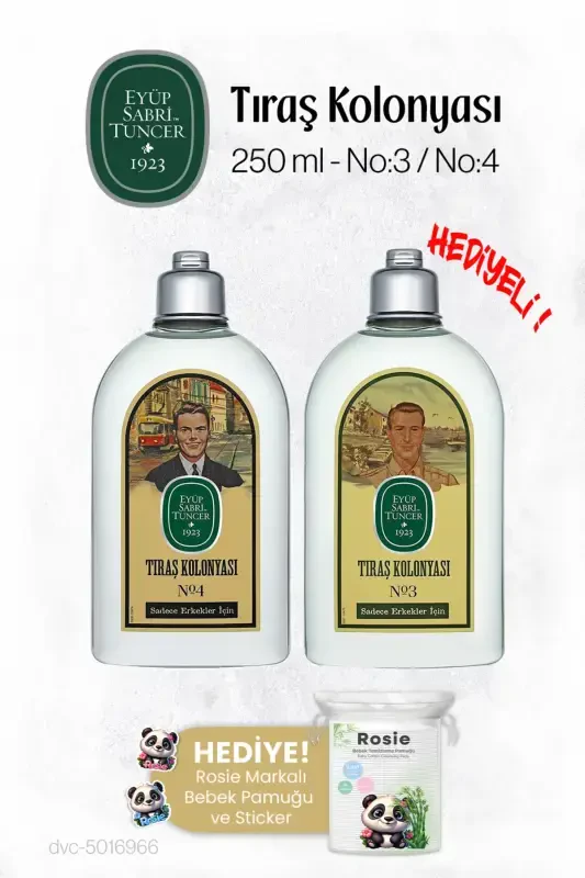 Shaving Cologne No: 3, No: 4 And Zigzag Cotton 100 gr - EYÜP SABRI TUNCER