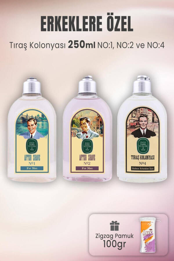 Shaving Cologne Set 1-2-4 and Zigzag Cotton 100 gr - 1