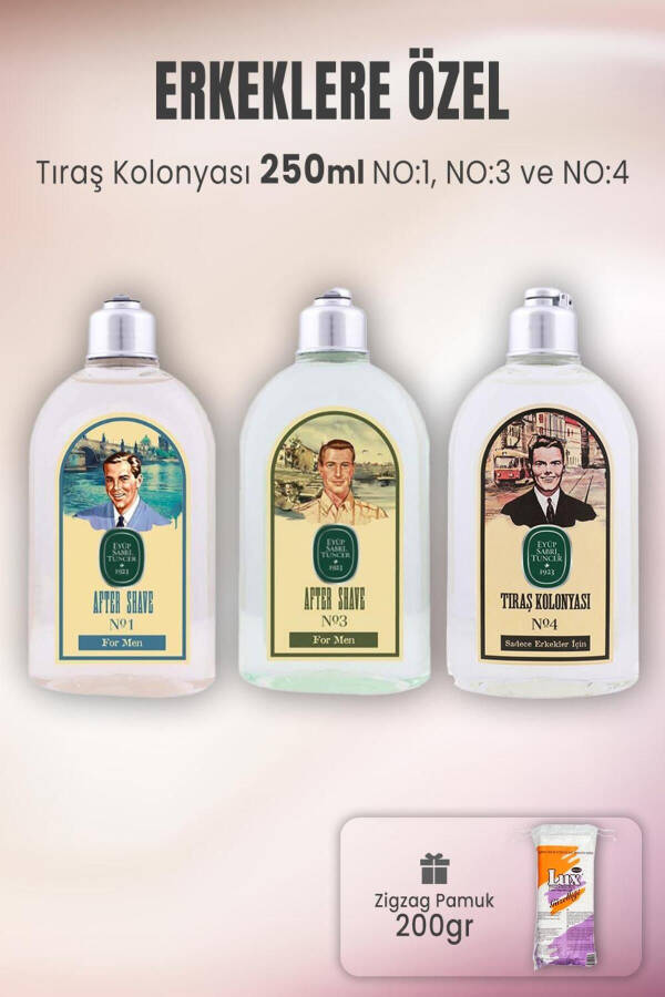 Shaving Cologne Set 1-3-4 And Zigzag Cotton 200 gr - 1