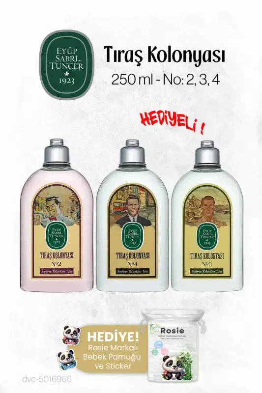 Shaving Cologne Set 2-3-4 and Zigzag Cotton 100 gr - EYÜP SABRI TUNCER