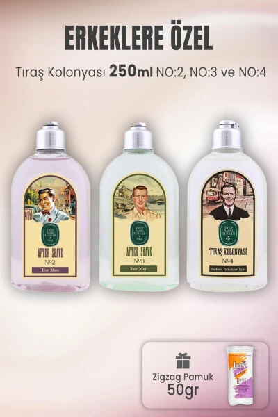 Shaving Cologne Set 2-3-4 And Zigzag Cotton 50 gr - EYÜP SABRI TUNCER