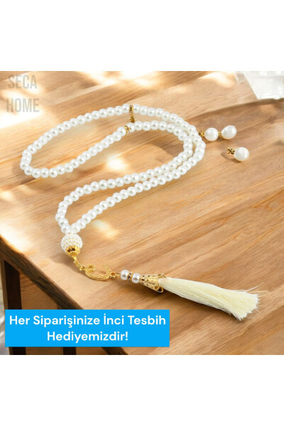 Shaxsiy ismga ega hashamatli baxmal namoz gilamchasi. - 3