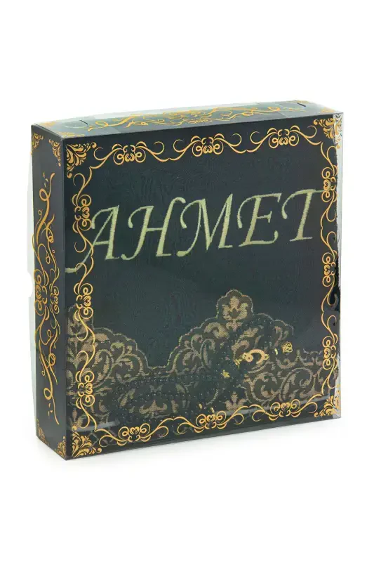 Shaxsiy kashtado'zlikli shenilli sovg'a Ismli joynamoz to'plami Qora-Qora - 6