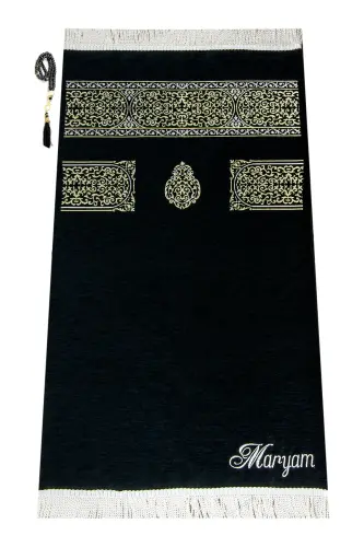 Shaxsiy nomli Ultra Plus Kaʼba parda gilamchasi qora - 1